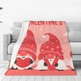 thumbnail image 1 of Bingfone Gnomes Hold The Letters LOVE Print Flannel Fleece Blanket Throw Blanket for Bed,Sofa,Couch,Travel,Camping(40"x30" ), 1 of 8