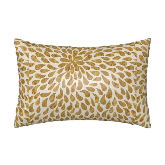 Bingfone Gold Drops Print Satin Pillowcase for Hair - Standard Size with Zipper Silky & Soft Pillow Covers,20x30 inches