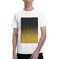 thumbnail image 1 of Bingfone Gold Glitter Gradient Men'S Loose Fit Short-Sleeve Pocket T-Shirt, 1 of 7