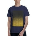 thumbnail image 1 of Bingfone Gold Glitter Gradient Men'S Loose Fit Short-Sleeve Pocket T-Shirt, 1 of 7