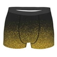thumbnail image 1 of Bingfone Gold Glitter Gradient Men'S Underwear - Casual Stretch Boxer Briefs-Xx-Large, 1 of 9