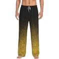 thumbnail image 1 of Bingfone Gold Glitter Gradient Mens All Over Print Sleep Pajama Pants-Large, 1 of 9