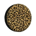 thumbnail image 1 of Bingfone Gold Glitter Leopard Spare Tire Cover Weatherproof Universal Wheel Protectors For Rv Camper Travel Trailer Suv Truck 17 Inch, 1 of 9