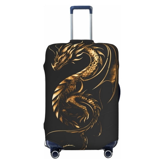 Bingfone Golden Dragon Tattoo Art Luggage Cover Washable Suitcase Cover Protector Anti-scratch Suitcase cover Fits 18-32 Inch Luggage (No luggage included)