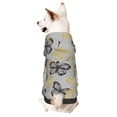 thumbnail image 1 of Bingfone Golden Glitter Butterflies Dog Clothes Hoodie, Pet Winter Coat,Puppy Sweatshirts For Small Dogs Boy Girl,Suitable For All Breeds-X-Large, 1 of 9