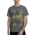 thumbnail image 1 of Bingfone Golden Glitter Butterflies Men'S Loose Fit Short-Sleeve Pocket T-Shirt, 1 of 7