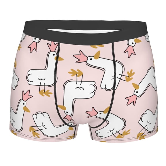 Bingfone Goose Queen Men'S Underwear - Casual Stretch Boxer Briefs-X-Large