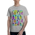 thumbnail image 1 of Bingfone Graffiti Pineapples Men'S Loose Fit Short-Sleeve Pocket T-Shirt, 1 of 7