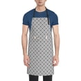 thumbnail image 1 of Bingfone Gray Plaid Apron Gifts For Men, Women Professional Grade Chef Apron for Kitchen,BBQ & Grill, 1 of 8