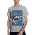 thumbnail image 1 of Bingfone Great White Shark Men'S Loose Fit Short-Sleeve Pocket T-Shirt, 1 of 7