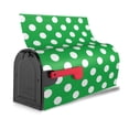 thumbnail image 1 of Bingfone Green And White Polka Dot Magnetic Mailbox Cover Standard Size for Garden Yard Outdoor Decorations-25.5x21 in, 1 of 7