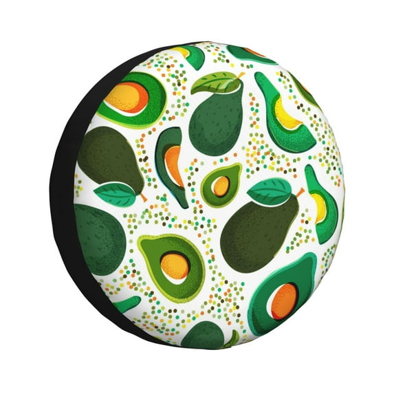 Bingfone Green Avocado Spare Tire Cover Weatherproof Universal Wheel Protectors For Rv Camper Travel Trailer Suv Truck 15 Inch