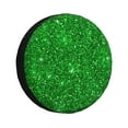 thumbnail image 1 of Bingfone Green Glitter Spare Tire Cover Weatherproof Universal Wheel Protectors For Rv Camper Travel Trailer Suv Truck 16 Inch, 1 of 9