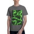 thumbnail image 1 of Bingfone Green Lightning Men'S Loose Fit Short-Sleeve Pocket T-Shirt, 1 of 7