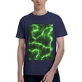 thumbnail image 1 of Bingfone Green Lightning Men'S Loose Fit Short-Sleeve Pocket T-Shirt, 1 of 7