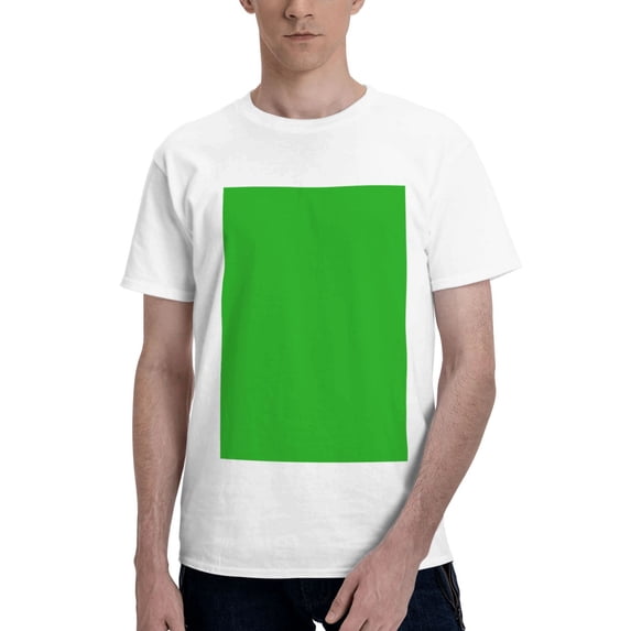 Bingfone Green Men'S Loose Fit Short-Sleeve Pocket T-Shirt