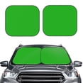 thumbnail image 1 of Bingfone Green Print 2-Piece Sun Shade Front Windshield - Foldable Car Front Window Sunshades For Most Sedans Suv Truck - Large, 1 of 7