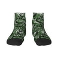 thumbnail image 1 of Bingfone Green Snakeskin Design Patterned Men'S Women'S Casual Cotton Socks, 1 of 9