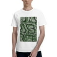thumbnail image 1 of Bingfone Green Snakeskin Men'S Loose Fit Short-Sleeve Pocket T-Shirt, 1 of 7