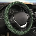 thumbnail image 1 of Bingfone Green Snakeskin Steering Wheel Cover - Universal 15 Inches Car Steering Wheel Covers Grip Auto Internal Accessories, 1 of 7