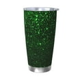 thumbnail image 1 of Bingfone Green Sparkling for 20 Oz Stainless Steel Travel Mug Double Wall Water Coffee Cup for Home,Office, Outdoor Works Great for Ice Drinks and Hot Beverage-Without Straw, 1 of 8