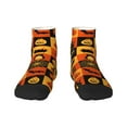 thumbnail image 1 of Bingfone Halloween Banner Symbols Design Patterned Men'S Women'S Casual Cotton Socks, 1 of 9
