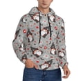 thumbnail image 1 of Bingfone Halloween Gnome Men's Drawstring Hoodie Long Sleeve Pocket Sweatshirts-X-Large, 1 of 6