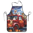 thumbnail image 1 of Bingfone Halloween Pets Pumpkins for Tie-up Apron, Unisex Waterproof and Stain-Resistant Bib Apron for Kitchen Garden Painting, 1 of 7