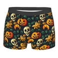 thumbnail image 1 of Bingfone Halloween Skull Men's Underwear - Casual Stretch Boxer Briefs-X-Large, 1 of 9