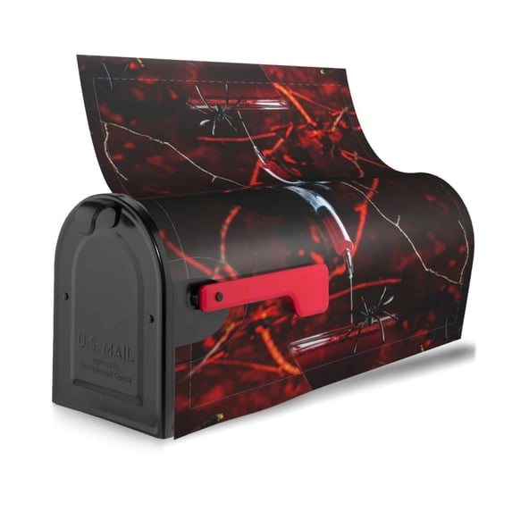 Bingfone Halloween Vampire Party Magnetic Mailbox Cover Standard Size for Garden Yard Outdoor Decorations-21x18 in