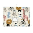 thumbnail image 1 of Bingfone Hand Drawn Animals ,18" X 24"Dish Drying Mat For Kitchen Counter,Ultra Absorbent Microfiber, 1 of 9