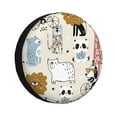 thumbnail image 1 of Bingfone Hand Drawn Animals Spare Tire Cover Weatherproof Universal Wheel Protectors For Rv Camper Travel Trailer Suv Truck 16 Inch, 1 of 9