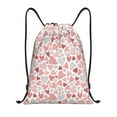 Bingfone Hand Drawn Hearts Drawstrings Backpacks Bags for Men Women Gym