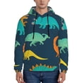 thumbnail image 1 of Bingfone Hand Drawn Seamless Men'S Drawstring Hoodie Long Sleeve Pocket Sweatshirts-Small, 1 of 9