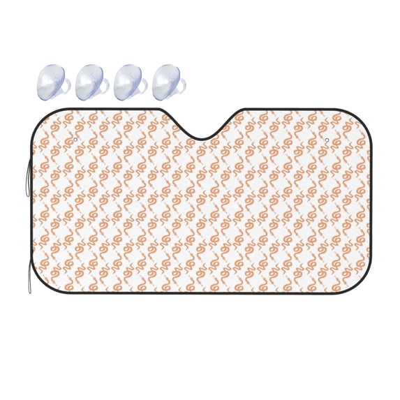 Bingfone Hand Drawn Snake Car Windshield Sunshade,Sun Foldable Sun Shield Sun Visor for Car -