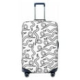 thumbnail image 1 of Bingfone Hand Drawn Snake Luggage Cover Washable Suitcase Cover Protector Anti-scratch Suitcase cover Fits 18-32 Inch Luggage, 1 of 8