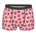 thumbnail image 1 of Bingfone Hand Drawn Strawberry Men's Underwear - Casual Stretch Boxer Briefs-Small, 1 of 7
