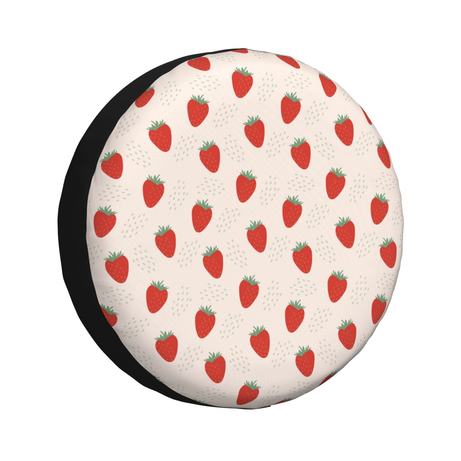 Bingfone Hand Drawn Strawberry Spare Tire Cover Weatherproof Universal