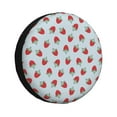thumbnail image 1 of Bingfone Hand Drawn Strawberry Spare Tire Cover Weatherproof Universal Wheel Protectors for RV Camper Travel Trailer SUV Truck-17 inch, 1 of 8