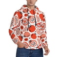 thumbnail image 1 of Bingfone Hand Drawn Tomatoes Men's Drawstring Hoodie Long Sleeve Pocket Sweatshirts-X-Large, 1 of 6