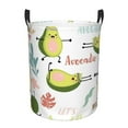 thumbnail image 1 of Bingfone Happy Avocado Waterproof Foldable Laundry Hamper Bucket With Handles For Storage Bin,Clothes Hamper (Small), 1 of 8