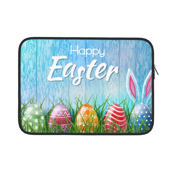 Bingfone Happy Easter Laptop Sleeve Case 13 Inch, 360° Protective Computer Carrying Bag