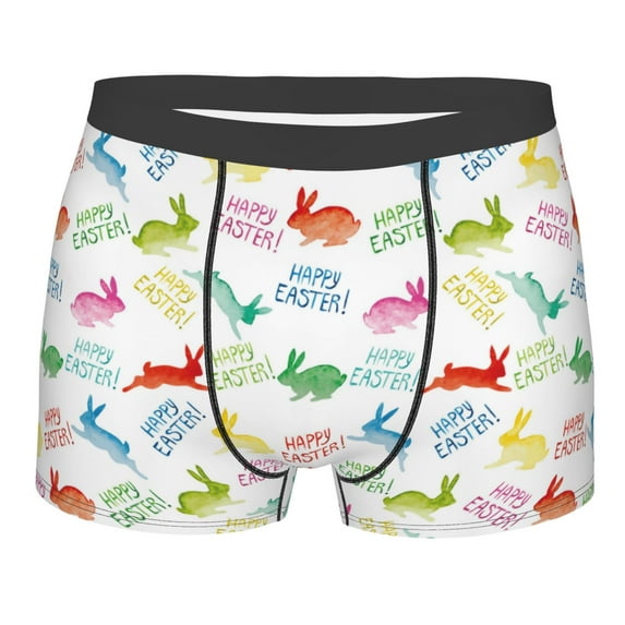 Bingfone Happy Easter Rabbit Men's Underwear - Casual Stretch Boxer Briefs-XX-Large