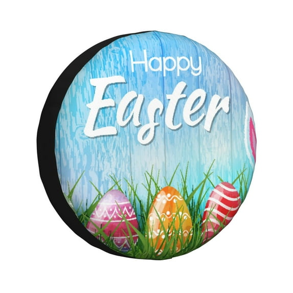 Bingfone Happy Easter Spare Tire Cover Weatherproof Universal Wheel Protectors For Rv Camper Travel Trailer Suv Truck 16 Inch