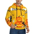 thumbnail image 1 of Bingfone Happy Halloween1 Men's Drawstring Hoodie Long Sleeve Pocket Sweatshirts-Medium, 1 of 6