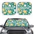thumbnail image 1 of Bingfone Happy Mother's Day1 Windshield Sun Shade 2-Piece Foldable Car Front Window Sunshade for Most Sedans SUV Truck-Large, 1 of 7