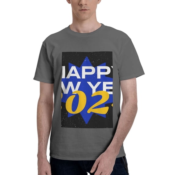 Bingfone Happy New Year 2024 (6) Men'S Loose Fit Short-Sleeve Pocket T-Shirt