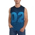 thumbnail image 1 of Bingfone Happy New Year 2025 A Pattern Men's Tank Tops Workout Sleeveless Tee Shirts Running Beach Tanks for Men-X-Large, 1 of 4