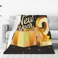thumbnail image 1 of Bingfone Happy New Year 2025 C Print Flannel Fleece Blanket Throw Blanket for Bed,Sofa,Couch,Travel,Camping(50"x40" ), 1 of 8