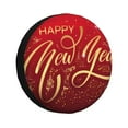 thumbnail image 1 of Bingfone Happy New Year2 Spare Tire Cover Weatherproof Universal Wheel Protectors for RV Camper Travel Trailer SUV Truck-16 inch, 1 of 8